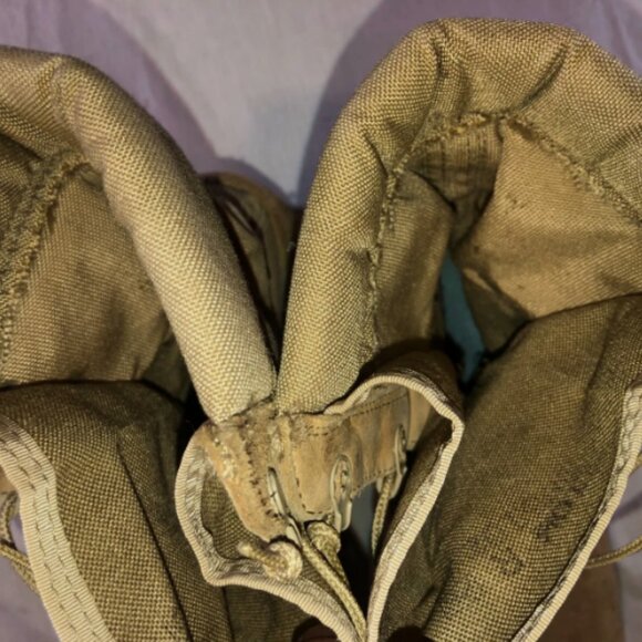 USGI TAN COMBAT LIGHTWEIGHT HOT WEATHER MILITARY sz10.5R TACTICAL BOOTS JD 32 main image 7